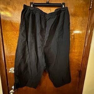 Black Elastic Shorts - Cottage Street Size 3x